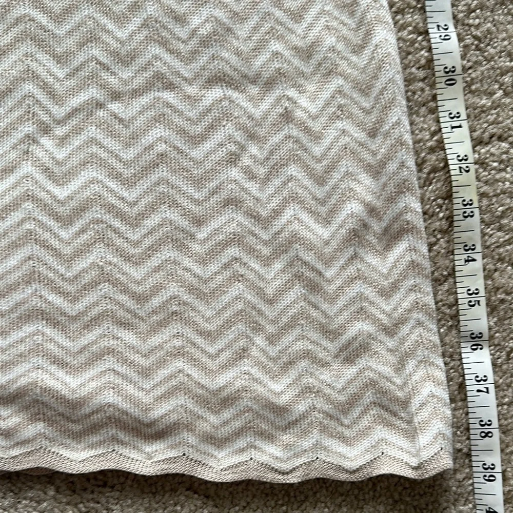 Moda International Vintage Knit Cotton Blend Chevron Print Maxi Skirt Women’s XL